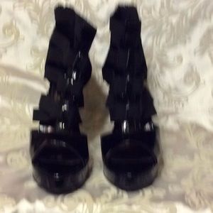 Type Z 12624 Alejandra Black Patent Heels